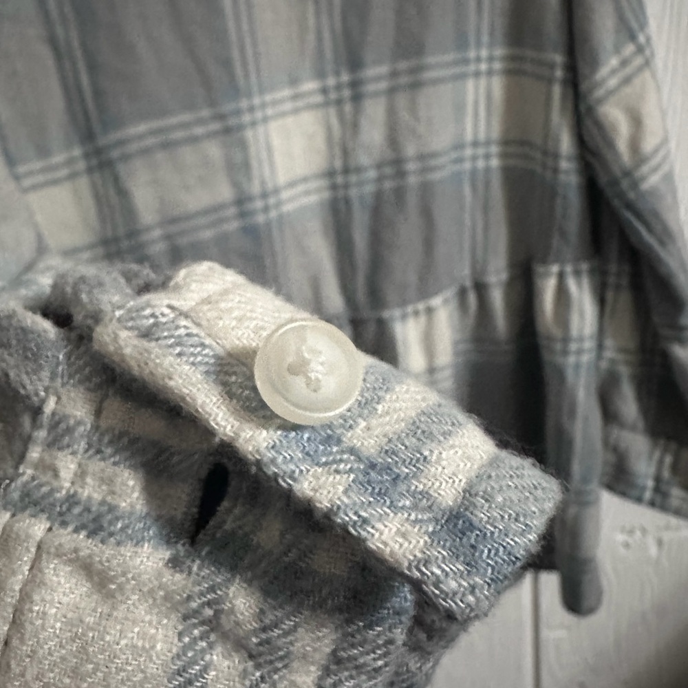 Peplum Plaid Flannel Top - Picture 5 of 9